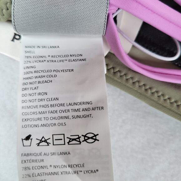 Prana Womens Tulum Adjustable Backless Bikini Swimsuit Top Size Large Green - Picture 5 of 8